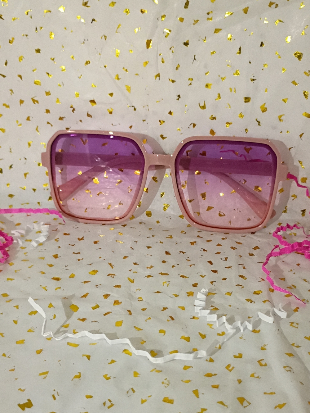 Others Follow Pink and Purple Gradient Oversized Women's Sunglasses